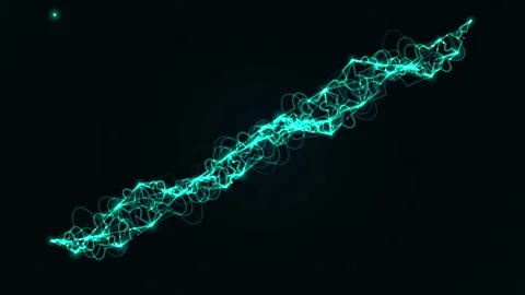 Abstract blue data network connecting glowing futuristic nodes visualization. 스톡 동영상 346005191