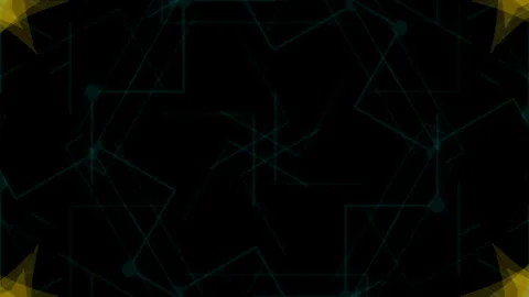 Abstract blue data network visualization background technology loop Stock Footage 336163021