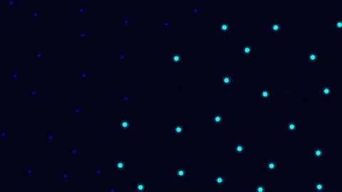 Abstract Blue Data Points on Dark Background for AI Technology Visualization Illustrazione stock