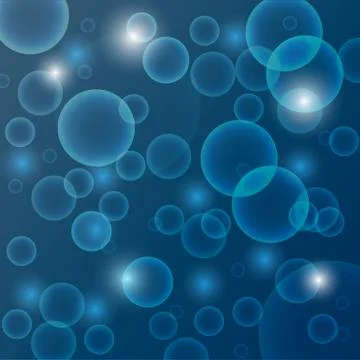 Abstract blue deep - water background Stock Illustration