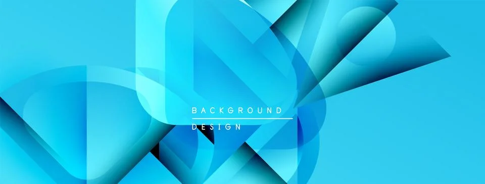 Abstract blue design. Dynamic flowing shapes create modern visual texture. イラスト素材