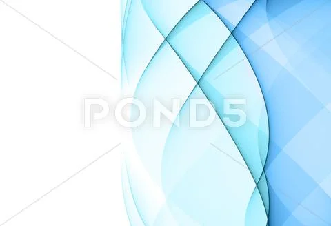 Abstract blue design element Stock Illustration