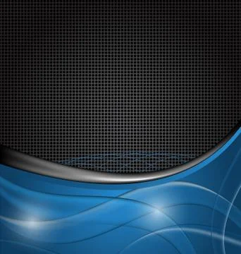 Abstract blue design template Stock Illustration