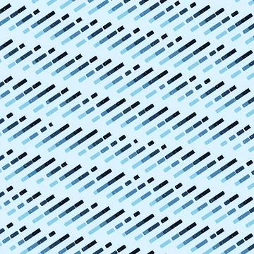 Abstract Blue Diagonal Dashed Line Pattern, Geometric Minimalist Digital Art Illustrazione stock