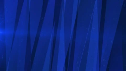 Abstract Blue Diagonal Geometric Shapes and Particles Loop Animation 4K. Stock Footage 345043644