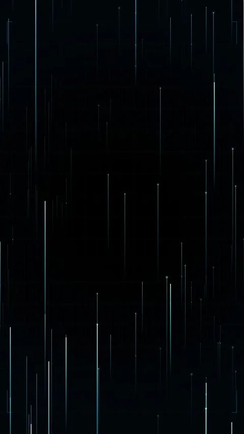 Abstract blue diagonal lines and vertical glowing light streaks on dark bac.. Stock Footage 344930776