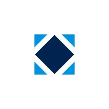 Abstract Blue Diamond Pattern Logo Template Illustration Design. EPS 10. Stock Illustration