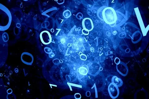 Abstract blue digit background 스톡 일러스트