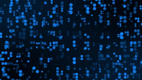 Abstract blue digital and visualization of big data or network connection Stock Footage 348334460