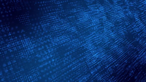 Abstract Blue Digital Animate Background Stock Footage 244900488