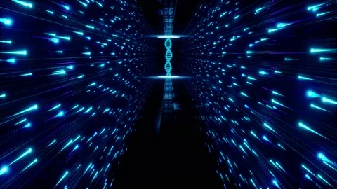 Abstract blue digital animated background. Stock Footage 144689122