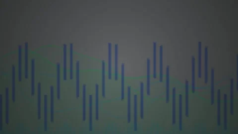 Abstract blue digital audio sound wave bar equalizer visual display moving .. Stock Footage 346318375