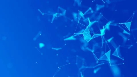 Abstract blue digital background. Big data visualization. Science background Stock Illustration