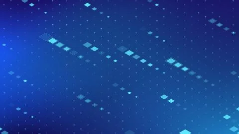 Abstract blue digital background with geometric patterns creating a futuris.. Stock Illustration
