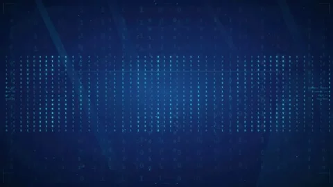 Abstract Blue Digital Background with Glowing Data Particles and Futuristic Stock Footage 339324503