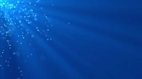 Abstract Blue Digital Background with Glowing Particles and Light Rays Stockbeeldmateriaal 343793452