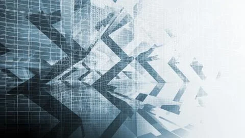 Abstract blue digital background, high-tech 스톡 일러스트