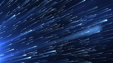 Abstract blue digital chaastic lines background. Visualization of big data Stock Footage 289874749