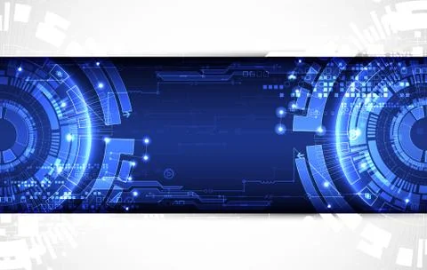 Abstract blue digital communication technology background. Stock Illustration