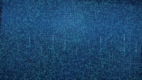 Abstract Blue Digital Data Background with Glowing Particles and Moving Stock Footage 339319074