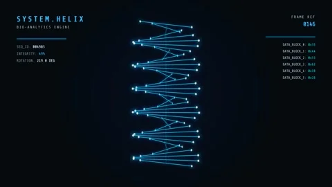 Abstract Blue Digital Data Connection Flow on Black Background Stock Footage 336805072