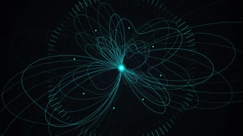 Abstract blue digital data flow visualizing complex futuristic network conn.. Stock Footage 346002304