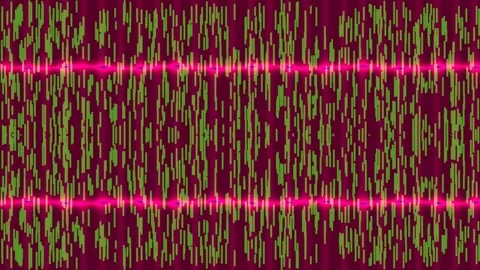 Abstract blue digital data stream background wave technology video loop Stock Footage 337571376
