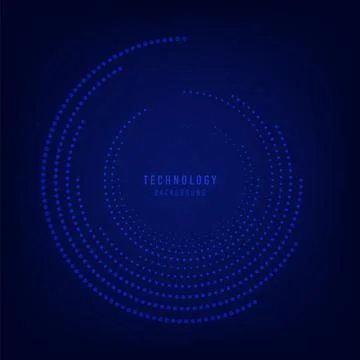 Abstract blue digital design artwork of line pattern tech interface. Stock Illustration