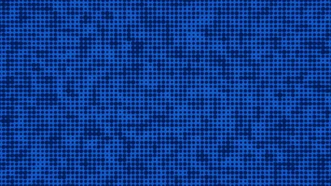 Abstract Blue Digital Dot Matrix Seamless Loop - Flickering LED Background Stock Footage 340413864