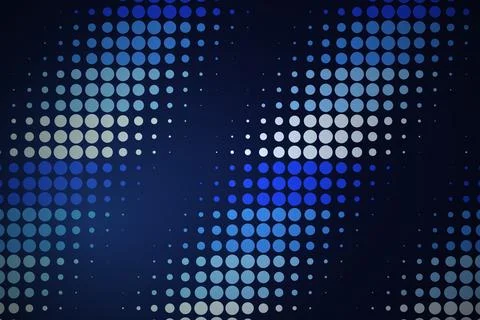 Abstract blue digital dots pattern for technology design Stock Photos