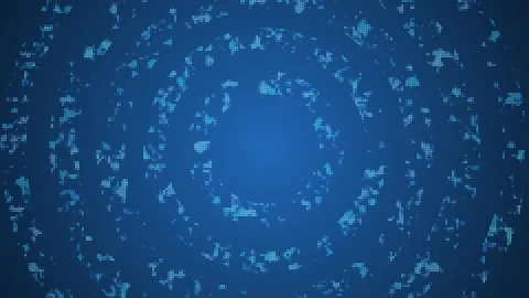Abstract Blue Digital Dots Swirling Particle Background Video stock 318462071