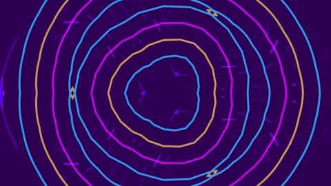 Abstract blue digital energy vortex swirl background illustration Stock Footage 339333994