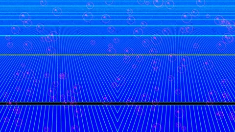 Abstract blue digital equalizer waves graphic background for technology mot.. Stock Footage 336883024