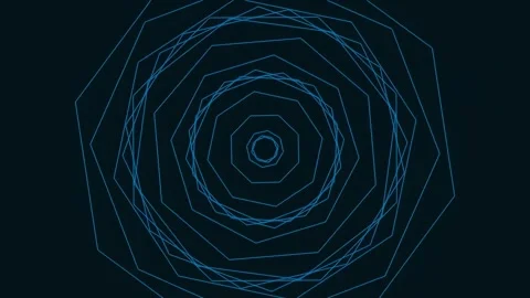 Abstract blue digital geometric lines background for futuristic technology .. Stock Footage 341059613