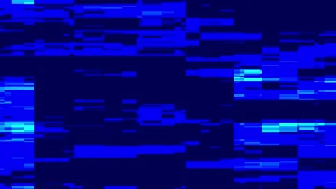 Abstract Blue Digital Glitch Background Stock Footage 346017483