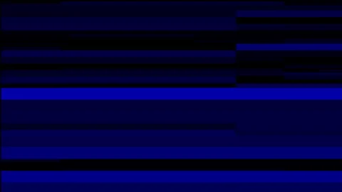 Abstract blue digital glitch lines distortion Stock Footage 336017916