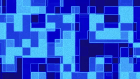 Abstract Blue Digital Grid Background Glowing Geometric Patterns Stock-Footage 339703644