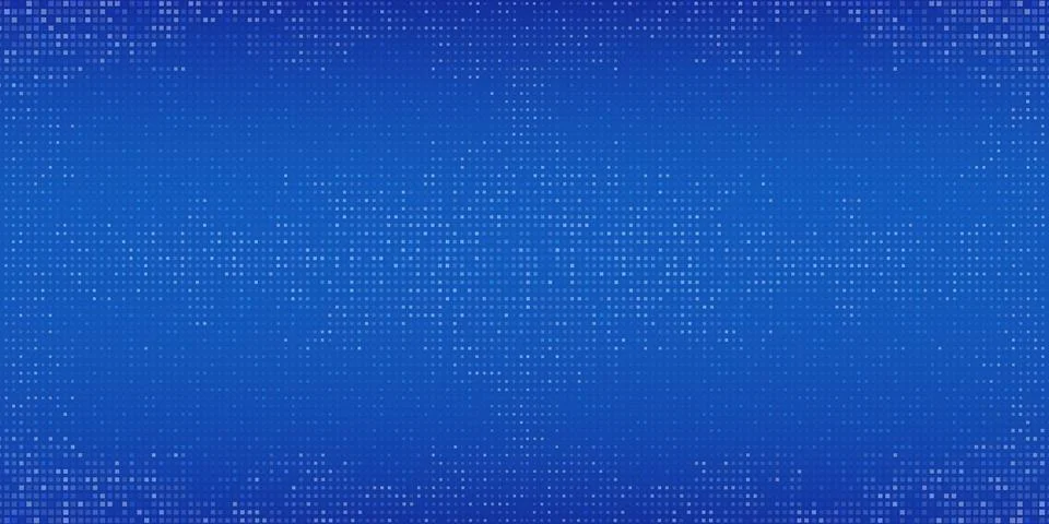 Abstract Blue Digital Halftone Dot Background with Gradient Stock Illustration