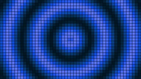 Abstract blue digital hypnotic circle background wave equalizer technology .. Stock Footage 336836613