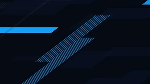 Abstract blue digital lines moving on dark background with copy space for b.. Stock Footage 340939520