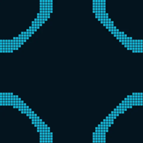 Abstract blue digital matrix background loop, futuristic glowing tech conne.. Stock Footage 342522335