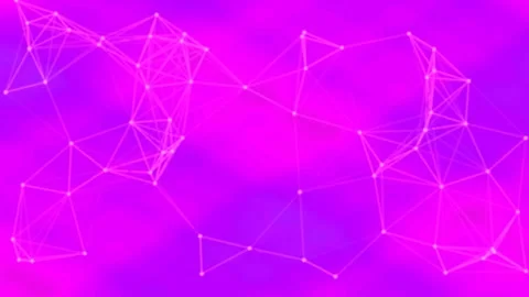 Abstract Blue Digital Network Background with Glowing Data Connections and .. Stock Footage 337573541