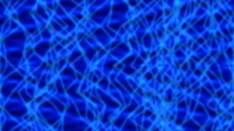 Abstract blue digital network background with flowing plexus lines Stock Footage 337704378
