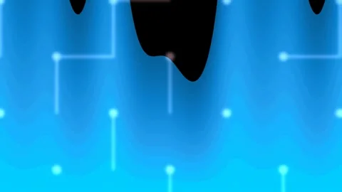 Abstract blue digital network background with flowing tech connections and .. Stock Footage 339773587