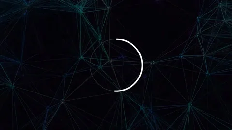 Abstract blue digital network background loop, futuristic data stream visua.. Stock Footage 342093182
