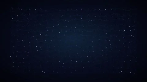Abstract blue digital network plexus with glowing nodes Stock Footage 335942123
