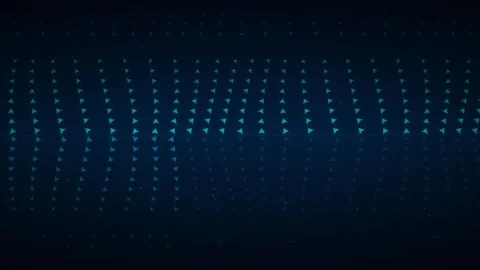 Abstract blue digital particle background for technology and future concept Stock Footage 346002955