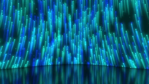 Abstract Blue Digital Particle Rain Motion Graphic with Glowing 스톡 동영상 262599663