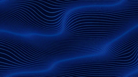 Abstract blue digital particle wave line tech background Stock Footage 160730525