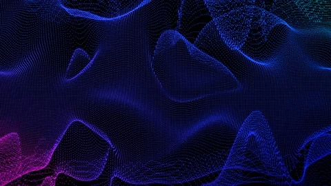 Abstract blue digital particle wave tech background 스톡 동영상 160791935